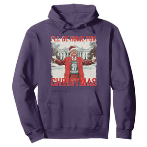 Christmas Trump Hoodie I'll Be Home For Christmas Daddy's Home TS10 Purple Print Your Wear