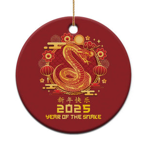 Year Of The Snake 2025 Lunar New Year Christmas Ornament Zodiac Snake Charm Red Decor for Luck TS10 Print Your Wear