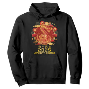 Year Of The Snake 2025 Lunar New Year Hoodie TS10 Black Print Your Wear