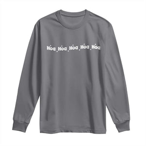 Hoa Hoa Hoa Long Sleeve Shirt Funny Book Lover TS10 Charcoal Print Your Wear