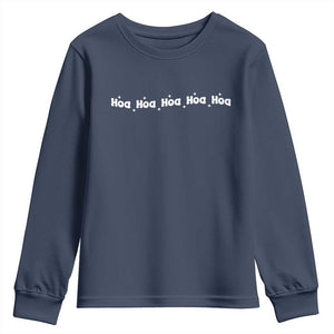Hoa Hoa Hoa Youth Sweatshirt Funny Book Lover TS10 Navy Print Your Wear