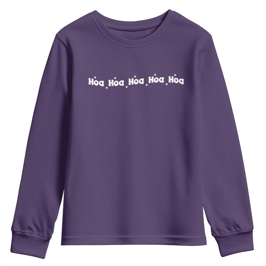 Hoa Hoa Hoa Youth Sweatshirt Funny Book Lover TS10 Purple Print Your Wear