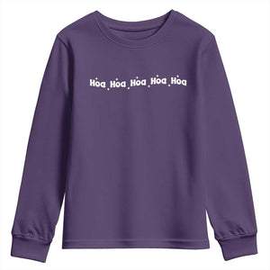 Hoa Hoa Hoa Youth Sweatshirt Funny Book Lover TS10 Purple Print Your Wear