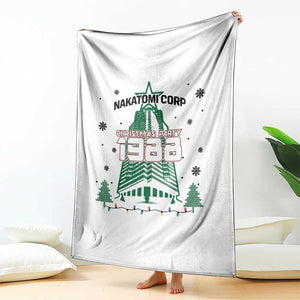 Vintage Nakatomi Plaza 1988 Christmas Party Throw Blanket TS10 Print Your Wear