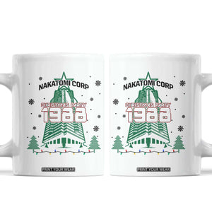 Vintage Nakatomi Plaza 1988 Christmas Party Coffee Mug TS10 White Print Your Wear
