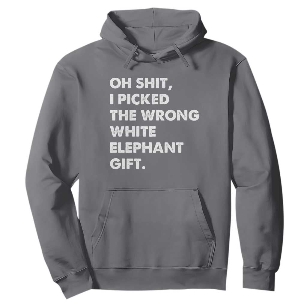 Oh Shit Funny White Elephant Gifts Hoodie TS10 Charcoal Print Your Wear