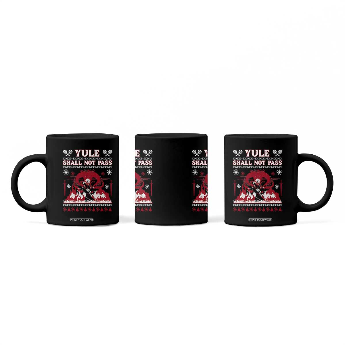 Christmas Yule Shall Not Pass Coffee Mug Fantasy Movie Ugly Xmas TS10 Print Your Wear