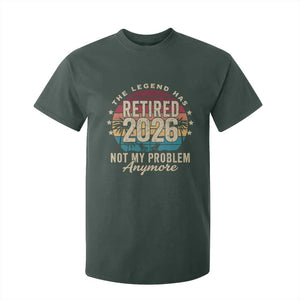 The Legend Has Retired 2026 T Shirt For Kid Retro Funny Retirement TS10 Dark Forest Green Print Your Wear