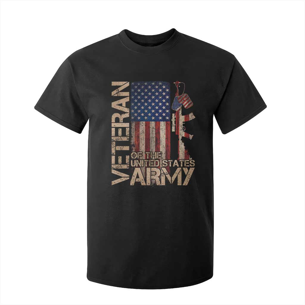 Veteran Of The United States T Shirt For Kid Army US Flag Veteran Patriotic TS10 Black Print Your Wear