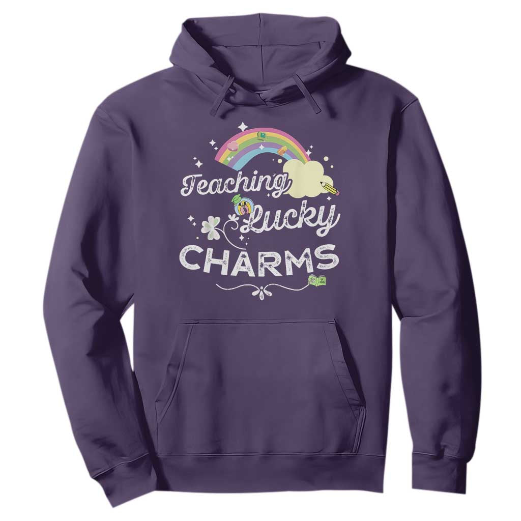 Girls St. Patricks Day Hoodie Little Miss Shenanigans TS10 Purple Print Your Wear
