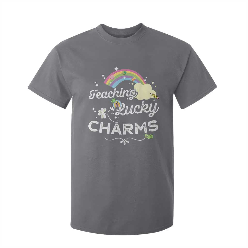 Girls St. Patricks Day T Shirt For Kid Little Miss Shenanigans TS10 Charcoal Print Your Wear