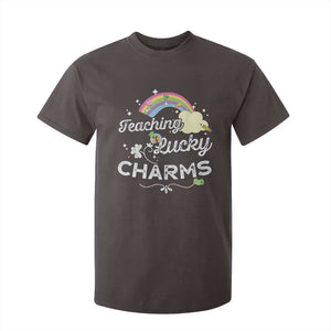 Girls St. Patricks Day T Shirt For Kid Little Miss Shenanigans TS10 Dark Chocolate Print Your Wear