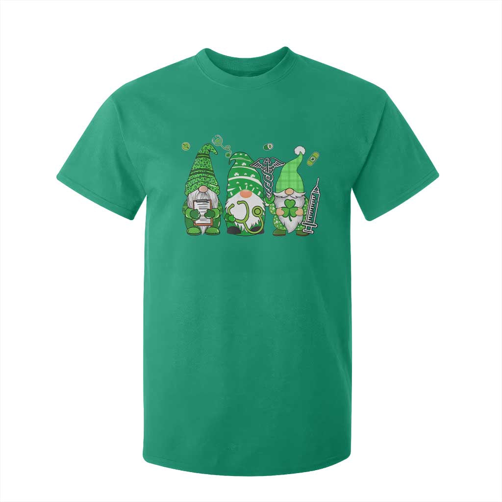 Nurse St Patricks Day T Shirt For Kid Lucky Shamrock Leopard Gnomes Irish Nurses TS10 Irish Green Print Your Wear