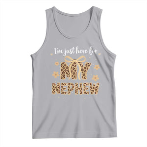 Im Just Here For My Nephew Tank Top Gift For Aunt From Nephew Leopard TS10 Athletic Heather Print Your Wear