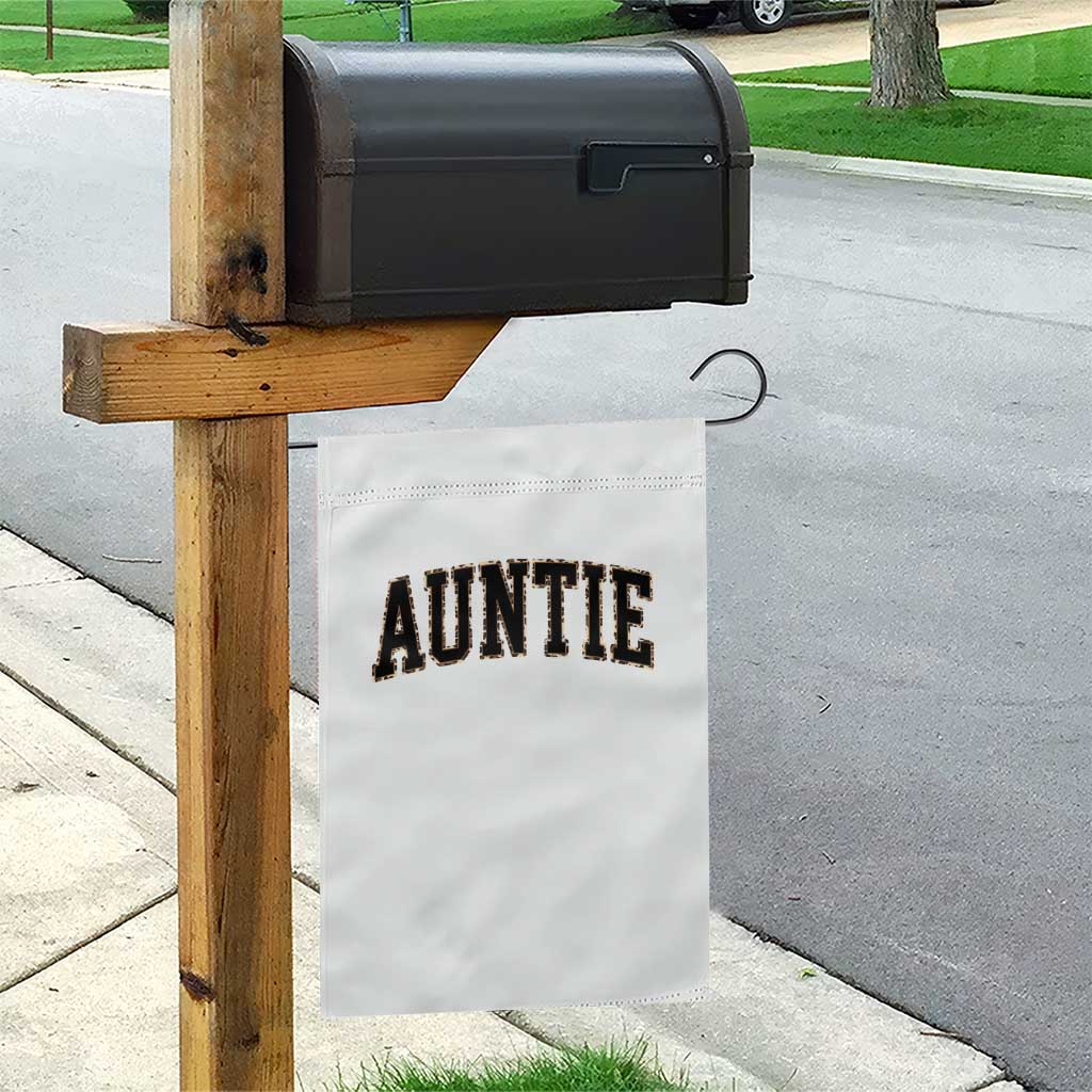 Auntie Garden Flag Retro Varsity New Aunt Letter Print TS10 Print Your Wear