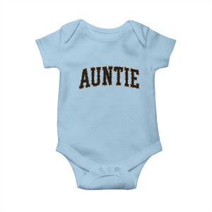 Auntie Baby Onesie Retro Varsity New Aunt Letter Print TS10 Light Blue Print Your Wear