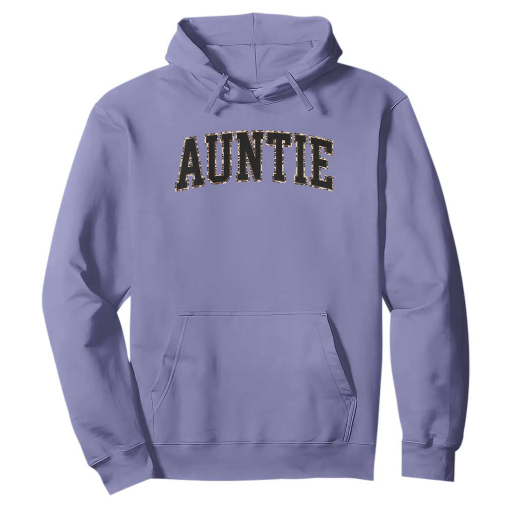 Auntie Hoodie Retro Varsity New Aunt Letter Print TS10 Violet Print Your Wear
