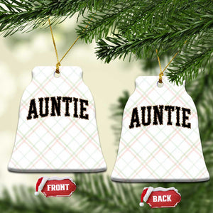 Auntie Ceramic Ornament Retro Varsity New Aunt Letter Print TS10 Print Your Wear