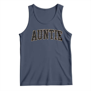 Auntie Tank Top Retro Varsity New Aunt Letter Print TS10 Navy Print Your Wear