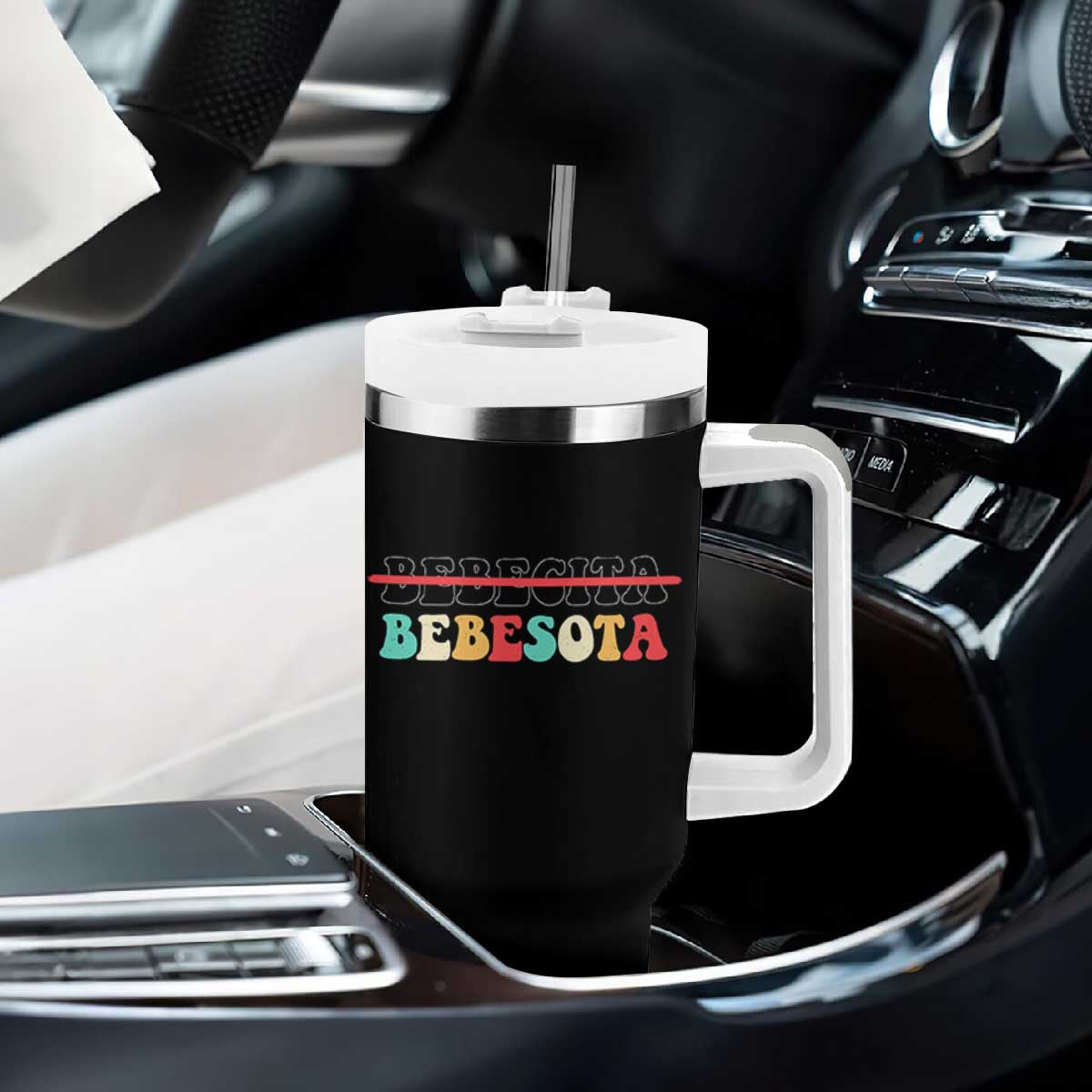 Tu No Eres Bebecita To Eres Bebesota Tumbler With Handle TS10 Print Your Wear