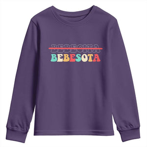 Tu No Eres Bebecita To Eres Bebesota Youth Sweatshirt TS10 Purple Print Your Wear