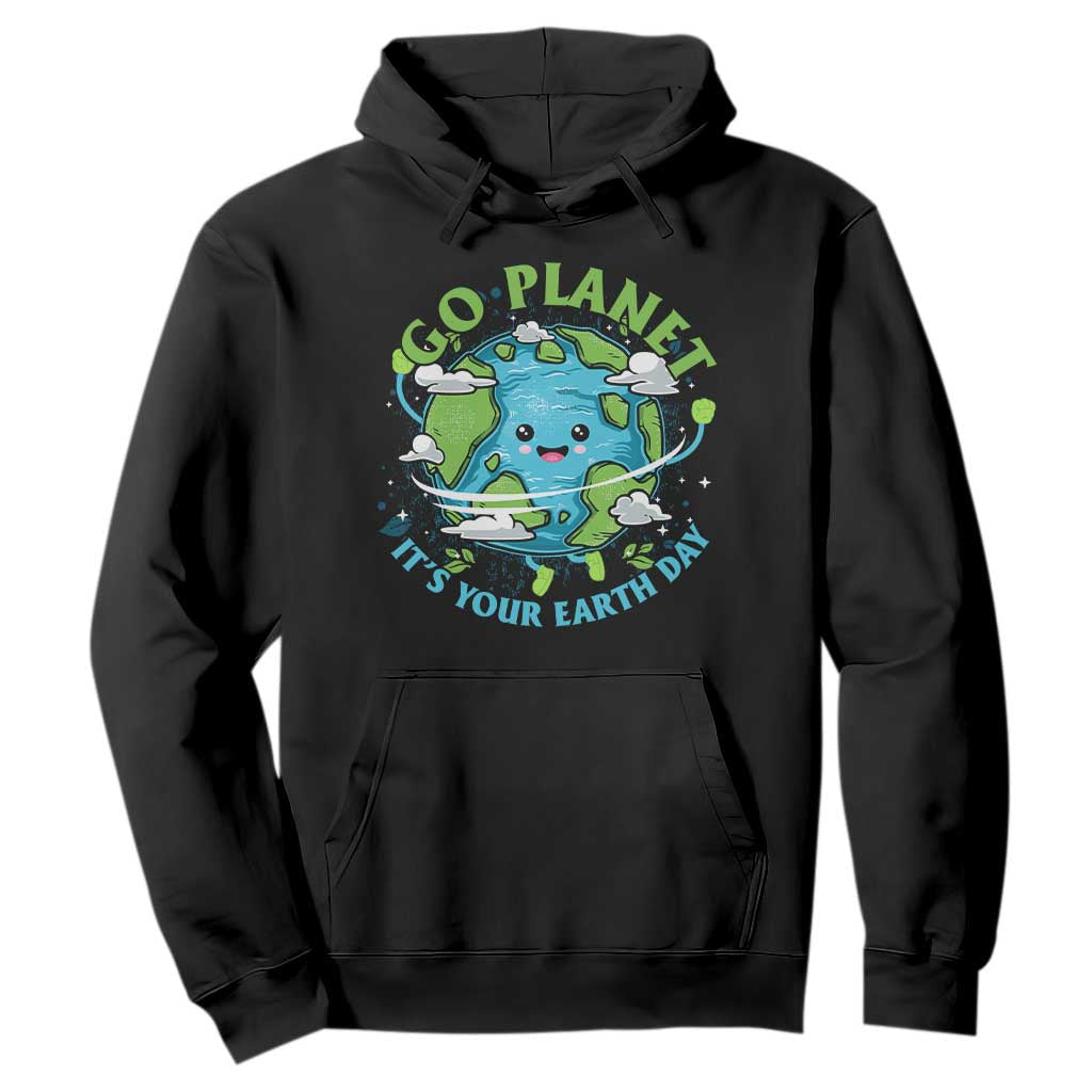 Earth Day Hoodie Save the Planet 2025 TS10 Black Print Your Wear