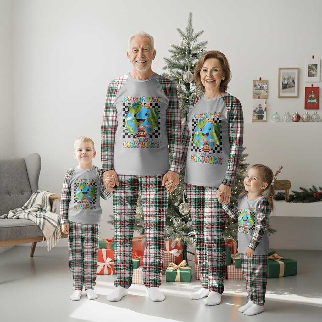 Earth Day Birthday Plaid Pajama Set Its My Birthday April 22 TS10 Christmas Plaid Print Your Wear