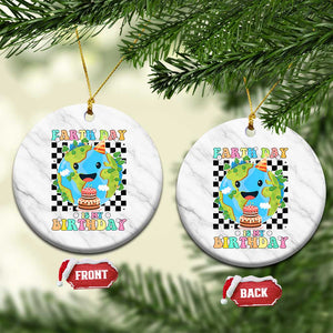 Earth Day Birthday Ceramic Ornament Its My Birthday April 22 TS10 1pc White Marble Print Your Wear