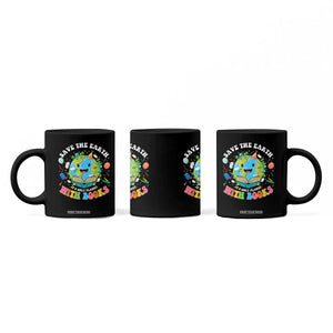 Earth Day Coffee Mug Save Earth Its Only Planet With Books Reader TS10 Print Your Wear