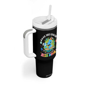 Earth Day Tumbler With Handle Save Earth Its Only Planet With Books Reader TS10 Print Your Wear