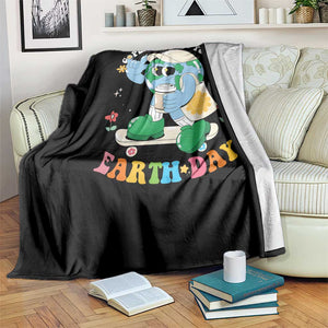 Earth Day Throw Blanket Cute Go Planet Its Your Earthday Groovy TS10 Print Your Wear