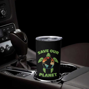Retro Earth Day Tumbler Cup Save Our Planet Sea Turtle Recycle Ocean Environment TS10 Print Your Wear