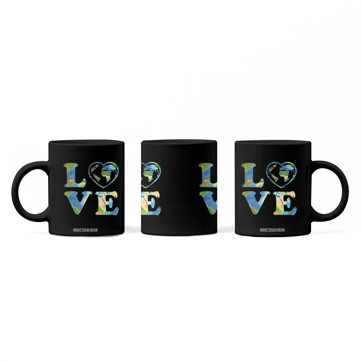 Earth Day Coffee Mug Heart Environmental Nature Recycling Lovers TS10 Print Your Wear