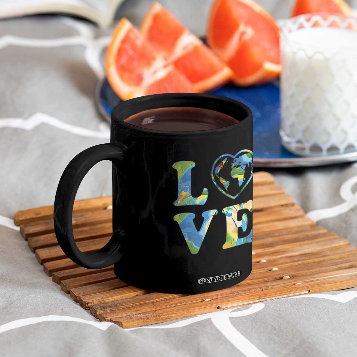 Earth Day Coffee Mug Heart Environmental Nature Recycling Lovers TS10 Print Your Wear
