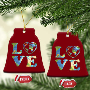 Earth Day Ceramic Ornament Heart Environmental Nature Recycling Lovers TS10 Print Your Wear