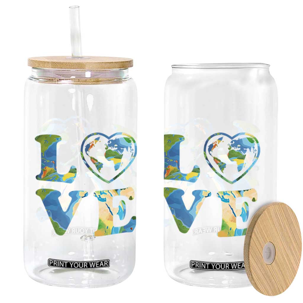 Earth Day Glass Can Heart Environmental Nature Recycling Lovers TS10 Print Your Wear
