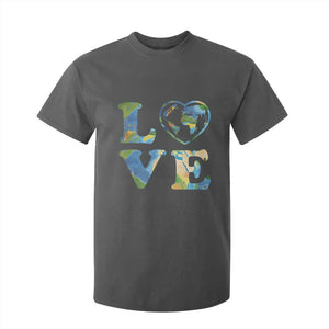 Earth Day T Shirt For Kid Heart Environmental Nature Recycling Lovers TS10 Dark Heather Print Your Wear
