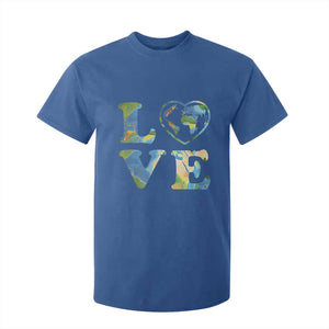 Earth Day T Shirt For Kid Heart Environmental Nature Recycling Lovers TS10 Royal Blue Print Your Wear