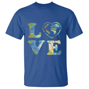 Earth Day T Shirt Heart Environmental Nature Recycling Lovers TS10 Royal Blue Print Your Wear