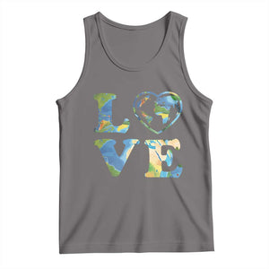 Earth Day Tank Top Heart Environmental Nature Recycling Lovers TS10 Deep Heather Print Your Wear