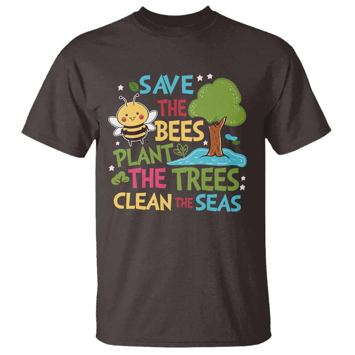 Earth Day T Shirt Funny Awesome Environmental Nature Recycling TS10 Dark Chocolate Print Your Wear
