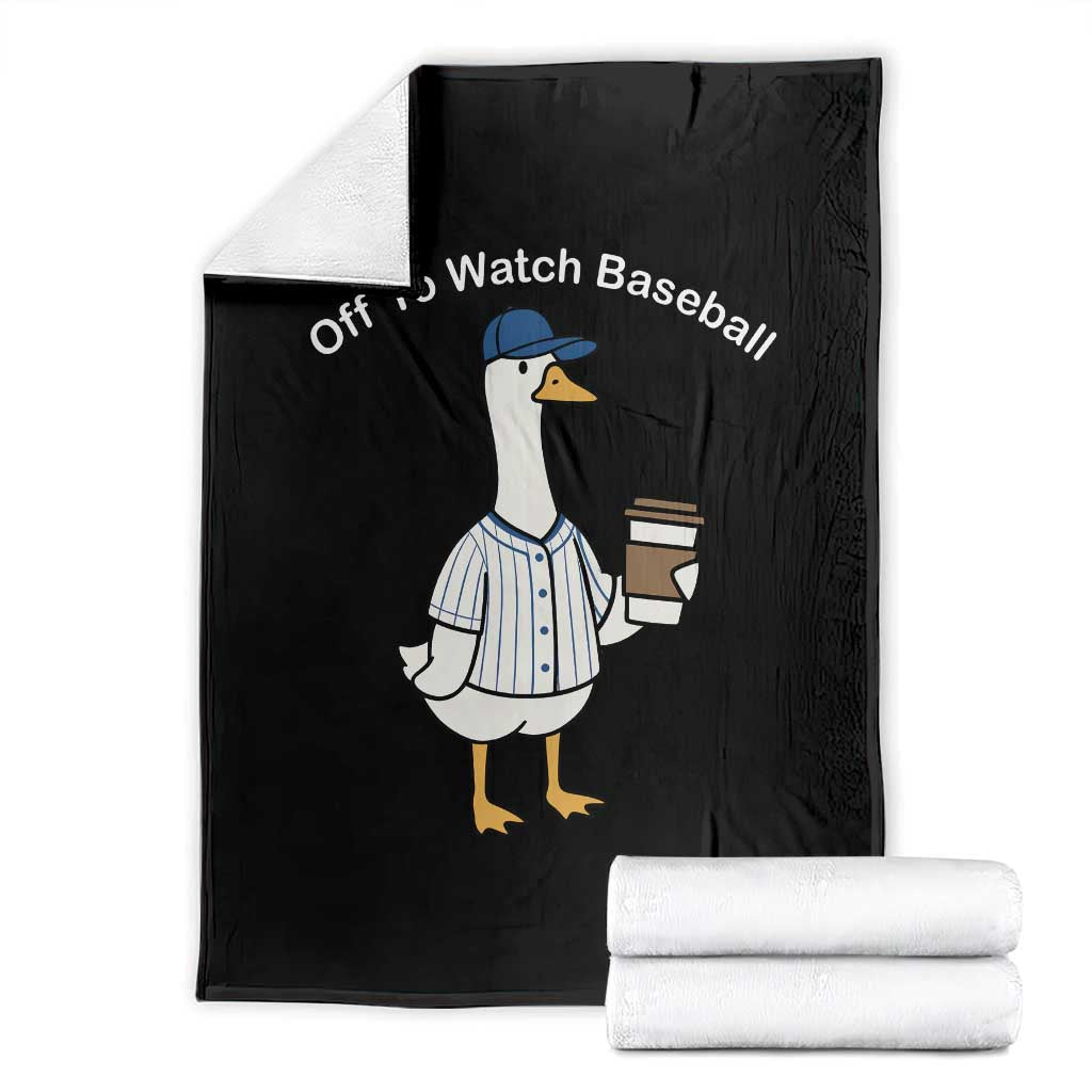 Funny Baseball Mom Goose Throw Blanket Funny Sports Game Day TS10 Black Print Your Wear