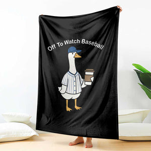 Funny Baseball Mom Goose Throw Blanket Funny Sports Game Day TS10 Print Your Wear