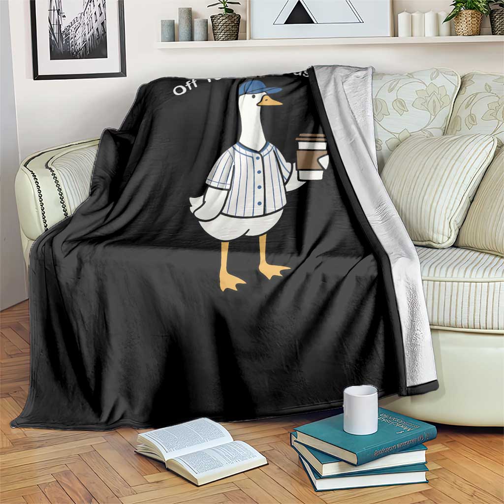 Funny Baseball Mom Goose Throw Blanket Funny Sports Game Day TS10 Print Your Wear