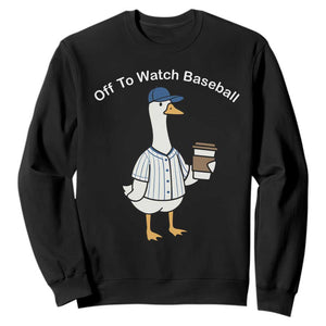 Funny Baseball Mom Goose Sweatshirt Funny Sports Game Day TS10 Black Print Your Wear