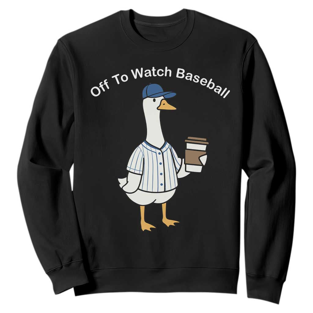 Funny Baseball Mom Goose Sweatshirt Funny Sports Game Day TS10 Black Print Your Wear