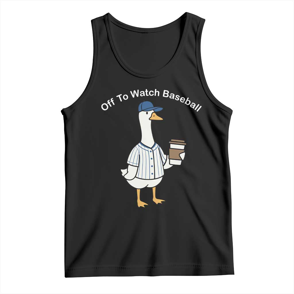 Funny Baseball Mom Goose Tank Top Funny Sports Game Day TS10 Black Print Your Wear