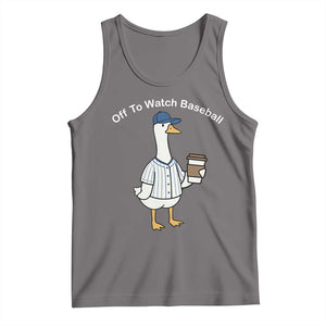 Funny Baseball Mom Goose Tank Top Funny Sports Game Day TS10 Deep Heather Print Your Wear