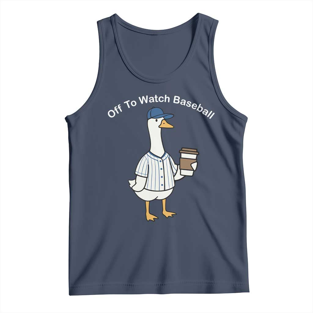 Funny Baseball Mom Goose Tank Top Funny Sports Game Day TS10 Navy Print Your Wear