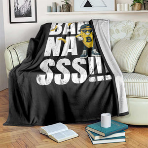 Banana Lovers Throw Blanket Funny Bananas Vintage Style TS10 Print Your Wear